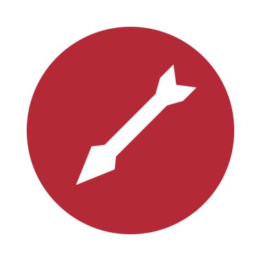 ok düz ikon vektör illüstrasyonu