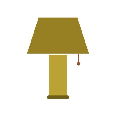 vector icon lamp on white background. vector illustration