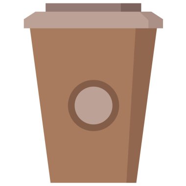 Beyaz arkaplanda kahve fincanı simgesi