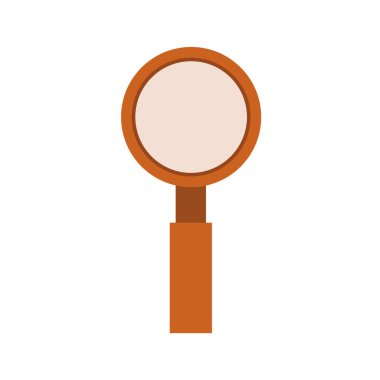 Büyüteç simgesinin düz tasarımı