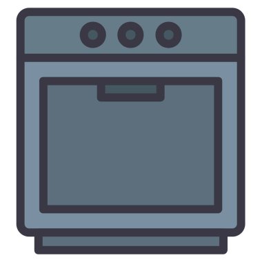 mutfak fırın kutsal kişilerin resmi, vektör çizim