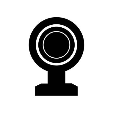 Beyaz arka plan üzerinde izole web kamera simgesi