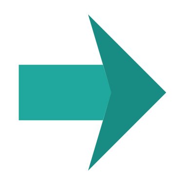 Sağ ok ağ simgesinin vektör ilülasyonu 