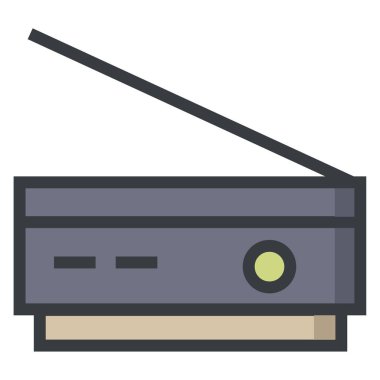 ses radyo ikonu. düz tasarım biçimi