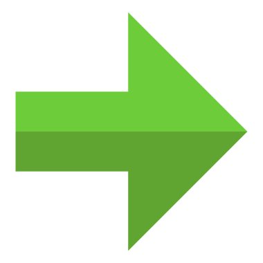 Sağ ok ağ simgesinin vektör ilülasyonu 