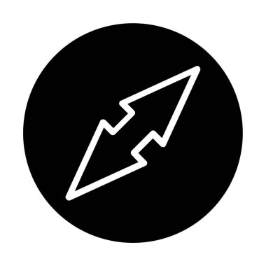 ok ağ simgesinin vektör ilülasyonu 