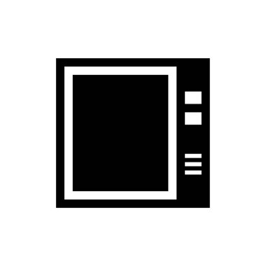 TV vektörü ince çizgi simgesi