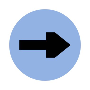 ok düz ikon vektör illüstrasyonu