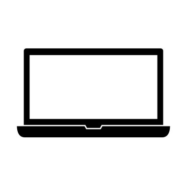 dizüstü bilgisayar simge vektör illüstrasyon izole