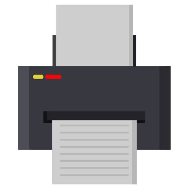 Yazıcı simgesi beyaz arkaplanda izole edildi