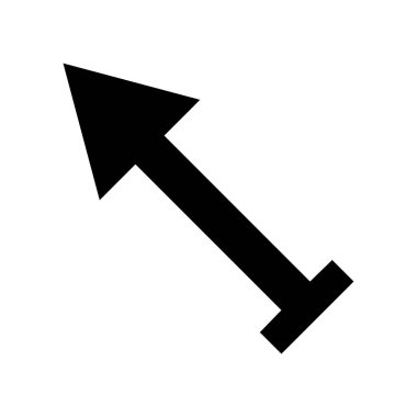 Web ve mobil uygulama tasarımınız için ok simgesi çizimi arkaplanı, ok logosu 