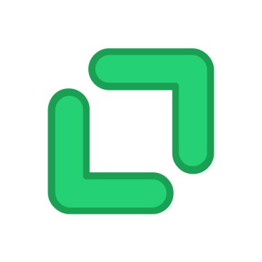 Projeniz için çift ok vektör simgesi