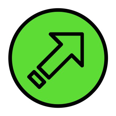 ok ağ simgesinin vektör ilülasyonu 