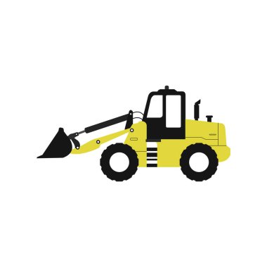 kazıcı düz simge vektör çizimi