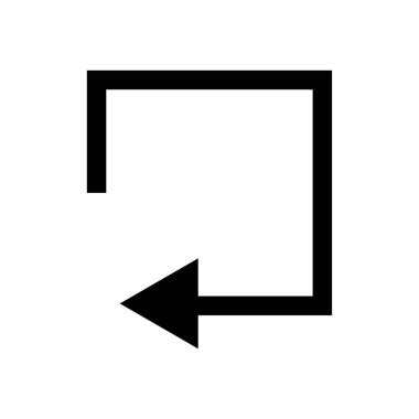 ok düz ikon vektör illüstrasyonu