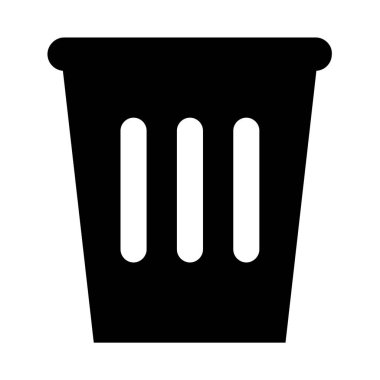 Çöp kutusu vektör simgesi