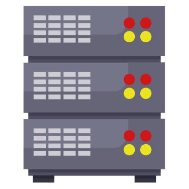 sunucu veritabanı ikon vektör illüstrasyonu