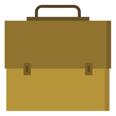 Evrak çantası ikonu. düz dizayn. vektör illüstrasyonu