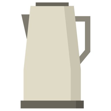 Beyaz arka plan üzerinde izole su ısıtıcısı simgesi 