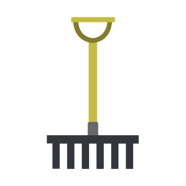 Beyaz arkaplanda tırmık simgesi