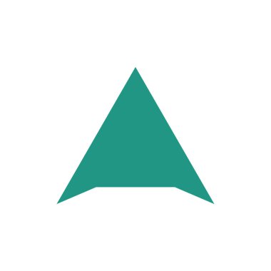 ok düz ikon vektör illüstrasyonu