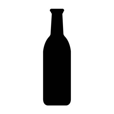 şarap şişesi ikon vektör illüstrasyonu