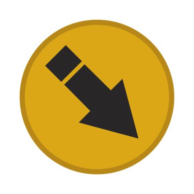 Web ve mobil uygulama tasarımınız için ok simgesi çizimi arkaplanı, ok logosu 