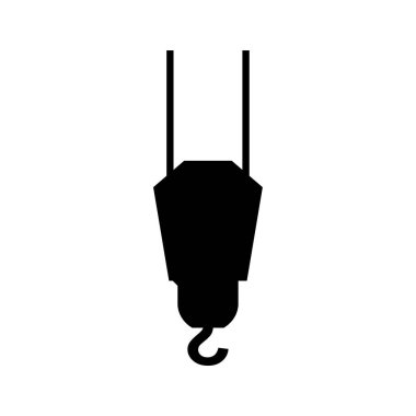 vinç simgesi, vektör illüstrasyonu basit tasarım 