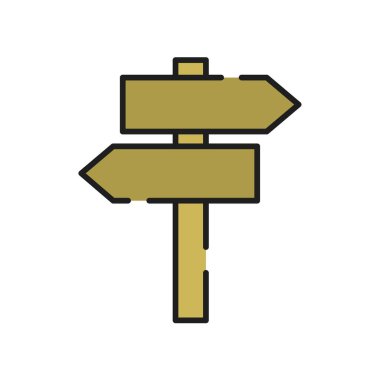 işaret direği simgesi vektör resmi.