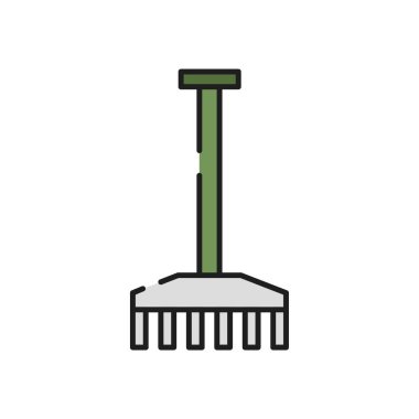 Beyaz arkaplanda tırmık simgesi