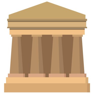 yapı sütun ikonu vektör illüstrasyonu