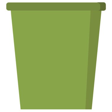 Kova vektör çizimi beyaz arkaplanda izole edildi