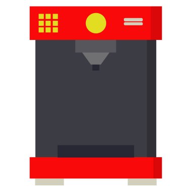 kahve makinesi simgesini, vektör çizim
