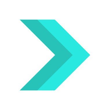 Sağ ok ağ simgesinin vektör ilülasyonu 