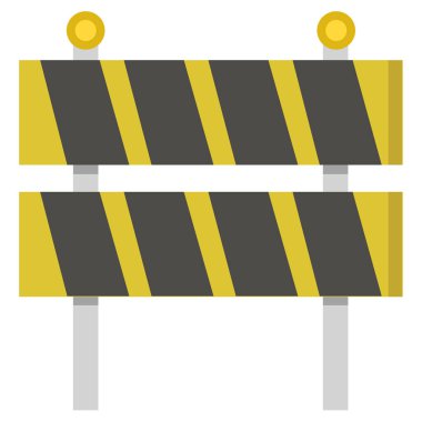 Barikat simge vektör çizim