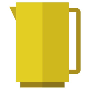 Beyaz arka plan üzerinde izole su ısıtıcısı simgesi 