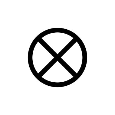 çapraz simge vektör illüstrasyonu