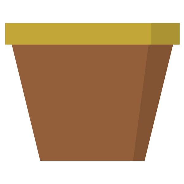 vase icon in flat style isolated on a white background. 