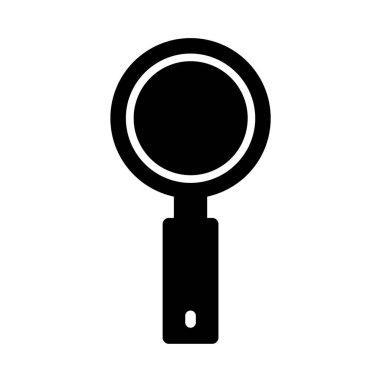 Büyüteç simgesinin düz tasarımı