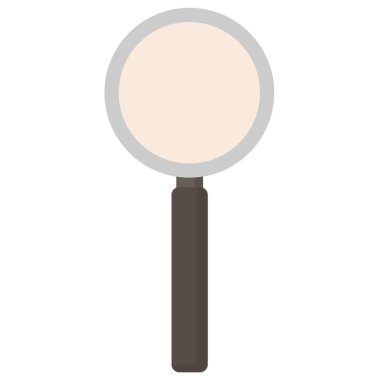 Büyüteç simgesinin düz tasarımı