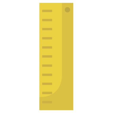 Cetvel simgesi. vektör illüstrasyonu 