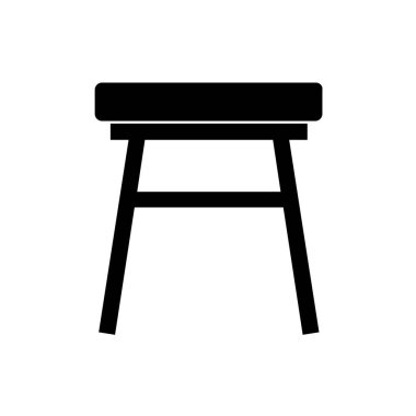 bar tabure simgesi, vektör illüstrasyonu