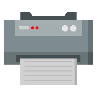 Yazıcı simgesi beyaz arkaplanda izole edildi