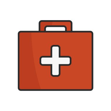 izole edilmiş hastane yardımı simgesi