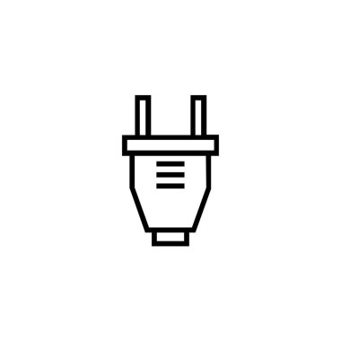 elektrik prizi logo şablonu vektör resimleme tasarımı