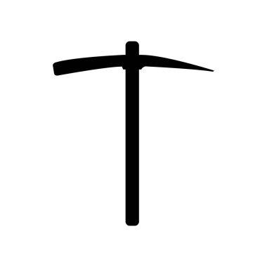 Kazma simgesi, vektör illüstrasyonu basit tasarım