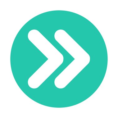 ok simgesi beyaz arkaplanda izole edildi