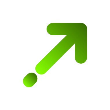 ok vektörü ince çizgi simgesi