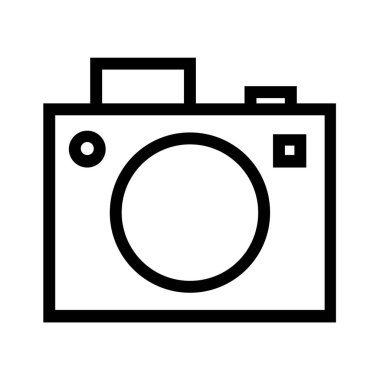 kamera simgesi vektör illüstrasyonu