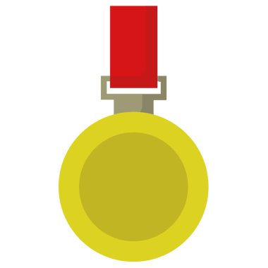 Madalya ödülü ikonu, vektör illüstrasyonu